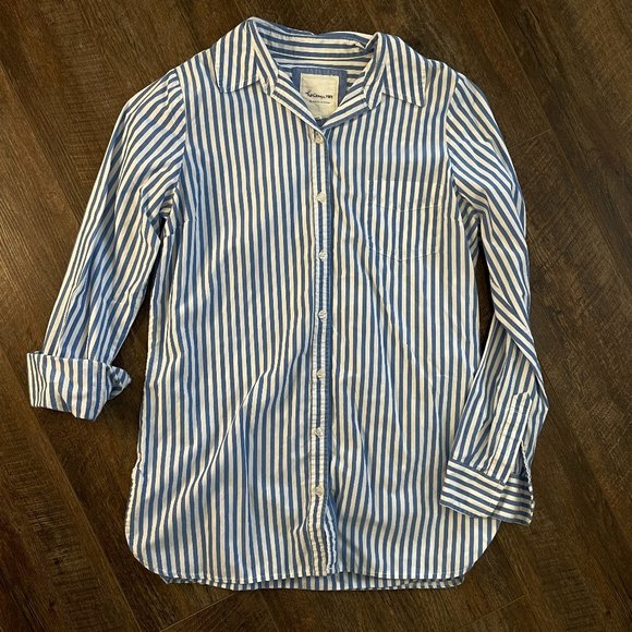 Heritage 1981 Tops - Heritage 1981 Small Blue & White Striped Button Up